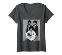 Mujer Diana Ross y Las Supremes aman a la niña Motown 1968 Camiseta Cuello V