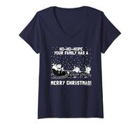 Mujer Diary of a Wimpy Kid Ho-Ho-Hope Merry Christmas Camiseta Cuello V