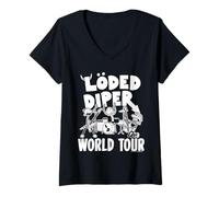 Mujer Diary of a Wimpy Kid Loded Diper World Tour Clean Camiseta Cuello V