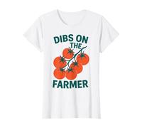 Mujer Dibs on the Farmer Tomate Farm Garden Lovers Camiseta