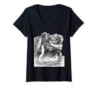 Mujer Diccionario Diccionario Vuelo Oscuro de Sitri Camiseta Cuello V