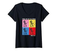 Mujer Dicho Divertidos Banjo-Instrument Perros Dachshund-Dog Banjo Camiseta Cuello V