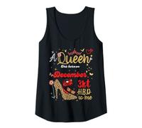 Mujer Diciembre Cumpleaños Una Reina Nació elDiciembre 31 Diciembre Camiseta sin Mangas