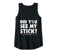 Mujer Did You See my Stick? Billar Divertido Jugador de Billar Camiseta sin Mangas