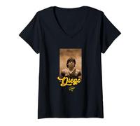 Mujer Diego Maradona Camiseta Cuello V