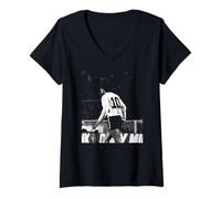 Mujer Diego Maradona Tottenham V Copa Mundial de Fútbol Inter de Milán Camiseta Cuello V