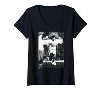Mujer Diego Maradona Tottenham V Copa Mundial de Fútbol Inter de Milán Camiseta Cuello V