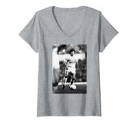 Mujer Diego Maradona Tottenham V Inter de Milán Mundial de Fútbol Camiseta Cuello V