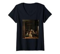 Mujer Diego Velazquez Las Meninas Camiseta Cuello V