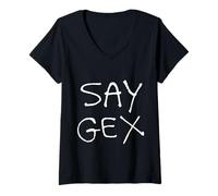 Mujer DIGA GEX DIVERTIDO GAY QUEER LGBTQ Camiseta Cuello V