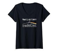 Mujer Dinero, vuelve Estoy Bien, Jack Camiseta Cuello V