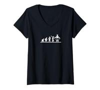 Mujer Dionisio Evolución Diosa de los Dioses Griegos Antiguos - Medusa Griego Camiseta Cuello V