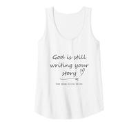 Mujer Dios Cristiano Sigue escribiendo tu Historia Camiseta sin Mangas