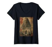 Mujer Dios del mar Olvidado, Terror náutico Camiseta Cuello V