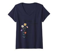 Mujer Dios Dice Que Eres - Versículo bíblico Inspirador de fe Cristiana Camiseta Cuello V