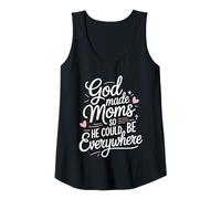 Mujer Dios hizo mamás en todas partes lindo dicho moderno Camiseta sin Mangas