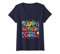 Mujer Dios mío, es el cumpleaños de mi niña, Feliz para él y la Chica Camiseta Cuello V