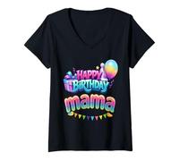 Mujer Dios mío, es mi cumpleaños de mamá Camiseta Cuello V