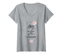 Mujer Dios Tiene un Plan Que Lleva tu Nombre Camiseta Cuello V