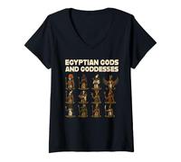 Mujer Dioses Egipcios Y Diosas Mitología Antigua Egipto Historia Camiseta Cuello V