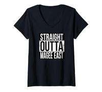 Mujer Directo Outta Magee East Camiseta Cuello V