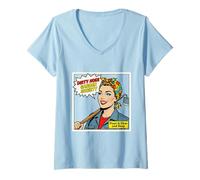 Mujer Dirty Hoes Garden Society Comic Book Style Mujer Camiseta Cuello V