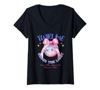 Mujer Disco - Twirl Me Under The Light Camiseta Cuello V