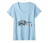 Mujer Diseño Boop The Angry Bore para Amantes de los Animales y diversión Camiseta Cuello V