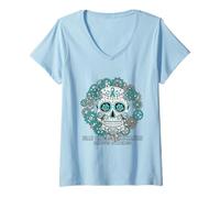 Mujer Diseño de Conciencia sobre la Diabetes de la mecánica del páncreas Muerto para la Salud Camiseta Cuello V