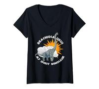 Mujer Diseño de Dinosaurio Brachiosaurus My Spirit Camiseta Cuello V