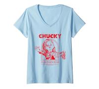 Mujer Diseño de Halloween de Chucky I'm Your Friend To The End Camiseta Cuello V