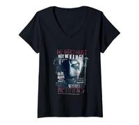 Mujer Diseño de Halloween de Harry Potter El Que no Debe ser nombrado Camiseta Cuello V