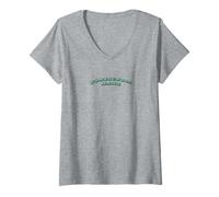 Mujer Diseño de mamá de educación en casa Camiseta Cuello V