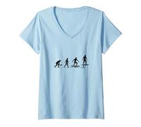 Mujer Diseño de Tabla de Surf eFoil Surf con hidroala Camiseta Cuello V