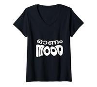 Mujer Diseño Divertido en Malayalam de Keralite malayali Camiseta Cuello V