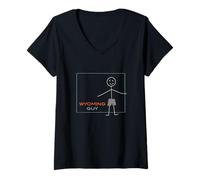Mujer Diseño Divertido para Hombre, WY Boys Wyoming Camiseta Cuello V