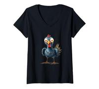 Mujer Diseño Divertido y sarcástico de un Animal Zombi Camiseta Cuello V