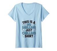 Mujer Diseño humorístico de Dentista Dental sin perforación, Simplemente escalofriante Camiseta Cuello V