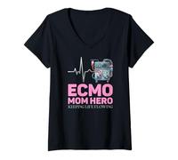 Mujer Diseño médico de Soporte Vital de cuidados intensivos de Camiseta Cuello V