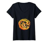 Mujer Diseño Quadro Flow Spiral Motion Energy Camiseta Cuello V