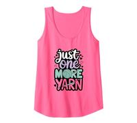 Mujer Diseño tejedora "Just One More Yarn" Camiseta sin Mangas