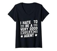 Mujer Disfraz De Agente De Seguros Be A Very Good Seguro De Camiseta Cuello V