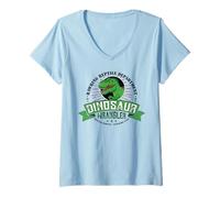 Mujer Disfraz de Dinosaurio Wrangler Jurassic Unit Cute Kids T-Rex Dino Camiseta Cuello V