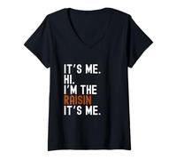 Mujer Disfraz de Halloween Perezoso It's Me Hi I'm The Raisin Camiseta Cuello V