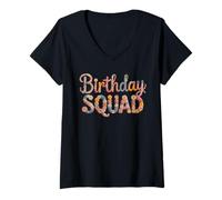 Mujer Disfraz de It's My Birthday Squad Celebrate Sister Born 1996 Camiseta Cuello V