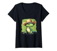 Mujer Disfraz de lagarto con espíritu vaquero de Ranch Life Camiseta Cuello V