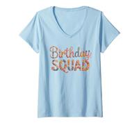 Mujer Disfraz de mamá It's My Birthday Squad Celebrate Sister Born 1996 Camiseta Cuello V