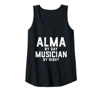 Mujer Disfraz de músico Alma Gen Z Millennial Meme Canción Música Alma Camiseta sin Mangas