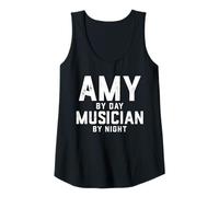 Mujer Disfraz de músico de Amy Gen Z, canción Musical Millennial para Amies Camiseta sin Mangas