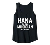 Mujer Disfraz de músico Hana Gen Z Música Millennial Canción Hana Meme Camiseta sin Mangas